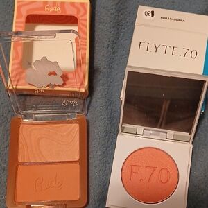 Rude Cosmetics Warm Ginger Blush Duo + Flyte.70 Abracadabra Shimmer Single